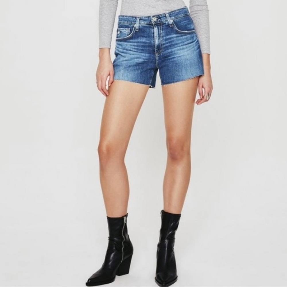 AG Adriano Goldschmied The Hailey Cut Off Denim Shorts Size 29